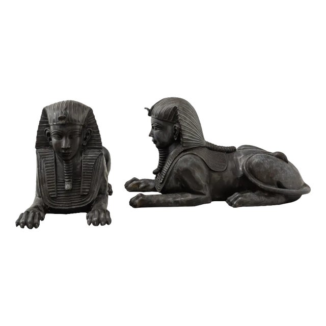 Sphinxes, Bronze, Set of 2 For Sale