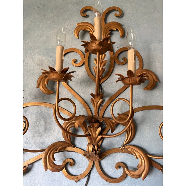 Early 20th Century Italian Tole Sconce For Sale - Image 4 of 5