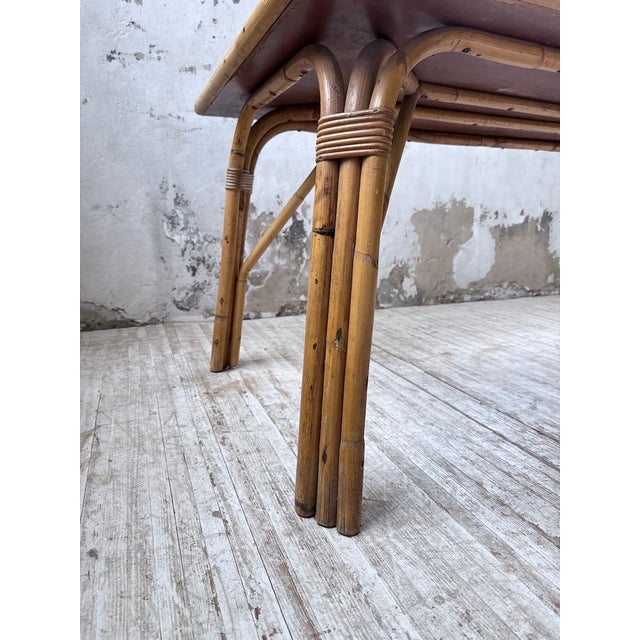 Rattan Ceramic Table, 1950s For Sale - Image 18 of 18