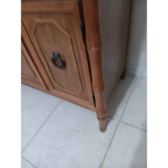 Broyhill Hollywood Regency by Broyhill Buffet Server Sideboard Honey For Sale - Image 4 of 10