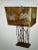 So Nice Design Fake bamboo Gilt metal Lamps with Gilt Linen Lampshade.