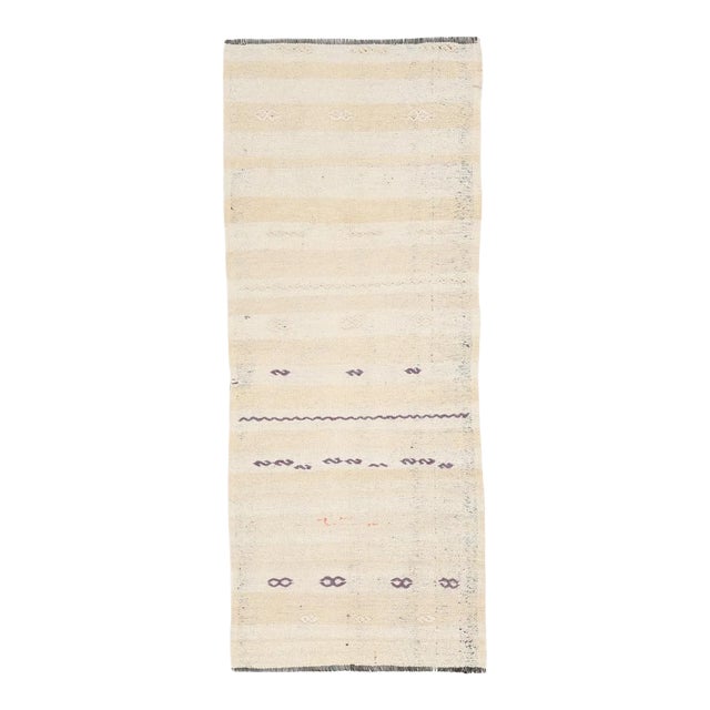 Mid 20th Century Vintage Turkish Modern Kilim Runner For Sale