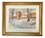 Watercolor Painting of New England Barn in Winter For Sale
