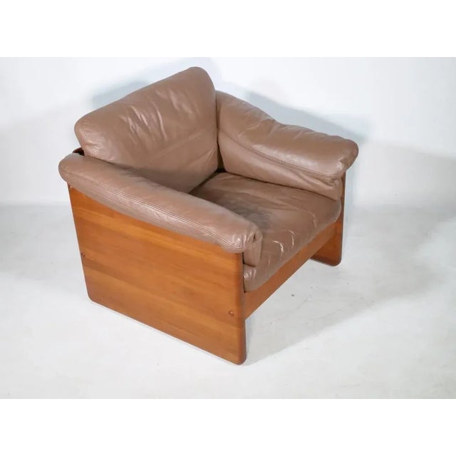 Teak and Leather Armchair by Mikael Laursen, 1970s For Sale - Image 6 of 10