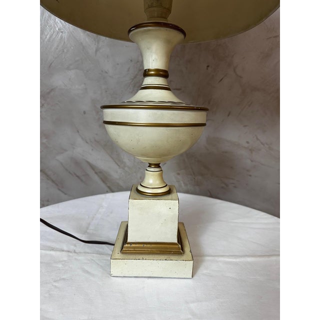 Beige Empire Style Table Lamp, 1920s For Sale - Image 8 of 10