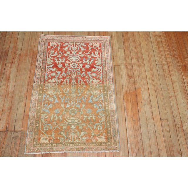 Antique Zabihi Collection Persian Malayer Scatter Rug For Sale In New York - Image 6 of 9