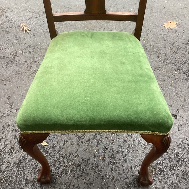 Vintage Queen Ann Dining Chairs - Set of 3 For Sale In Atlanta - Image 6 of 8