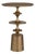 Jetson Brass Finish Side Table For Sale