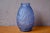 Large French Blue Vase with Maple Leaves, 1930 For Sale - Image 6 of 6