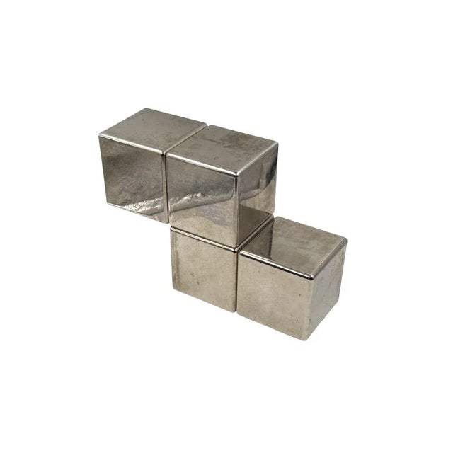 Postmodern Postmodern Steel Tetris Sculpture, Italy, 1980s For Sale - Image 3 of 13