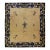 1900s Beige Floral Vase Deco Antique Peking Square Room Size Wool Rug For Sale