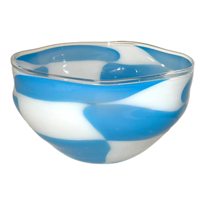 Huge Blown Harry Stuart RPM Studio Centerpiece Bowl Art Glass Sculpture Vase