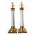 Vintage Crystal Column Lamps - A Pair For Sale