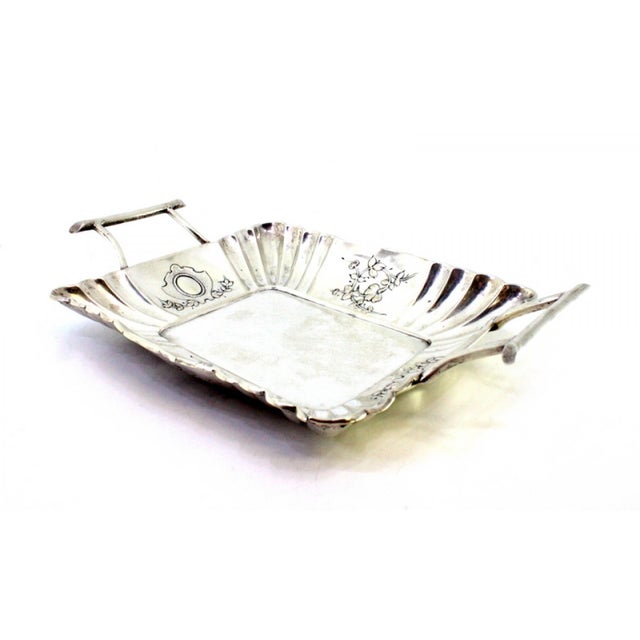 Silver Candy Box with Embossed Floral Motifs For Sale - Image 6 of 8