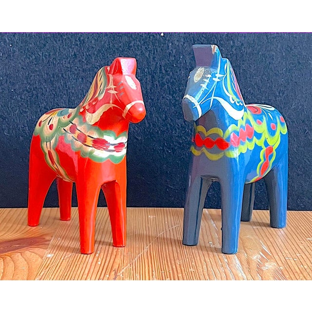 Vintage Swedish Dala Horse, 1960s, Set of 2 For Sale - Image 15 of 15