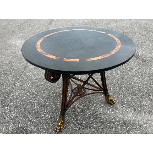Black Mid 20th Century Maitland Smith Vantage Side Table For Sale - Image 8 of 8