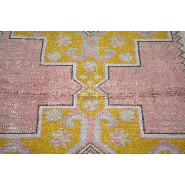 1950s Vintage Turkish Anatolian Hand Knotted Wool Rug, 2'6''x8'8'' For Sale - Image 5 of 5