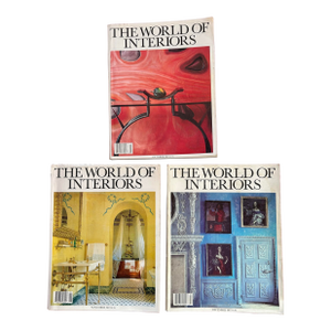 Lot of 3 Vintage World of Interiors