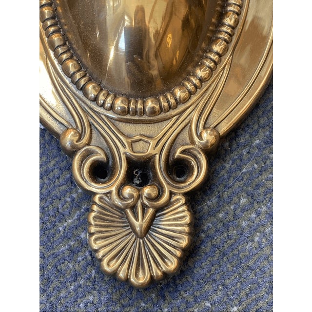 Vintage Victorian Style Quoisel Wall Sconce Solid Brass For Sale In Pittsburgh - Image 6 of 11
