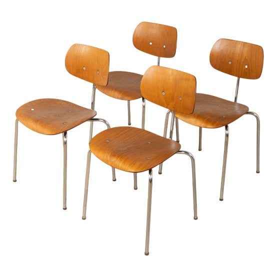 SE 68 Chairs by Egon Eiermann for Wilde+Spieth, 1950s, Set of 4 For Sale