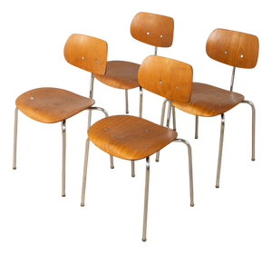 SE 68 Chairs by Egon Eiermann for Wilde+Spieth, 1950s, Set of 4