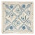 20"x20" All Silk Embroidered Cushion Cover. Blue Accent Pillow. New Toss Pillow For Sale