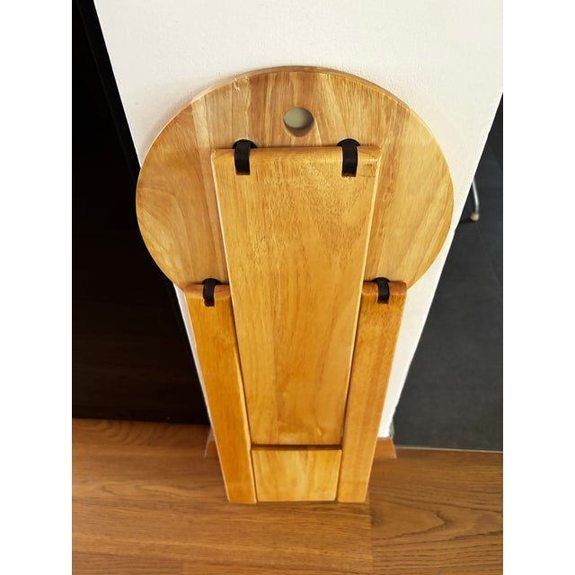 Folding Wooden Stool by Adrian Reed, France, 1970 For Sale - Image 6 of 8