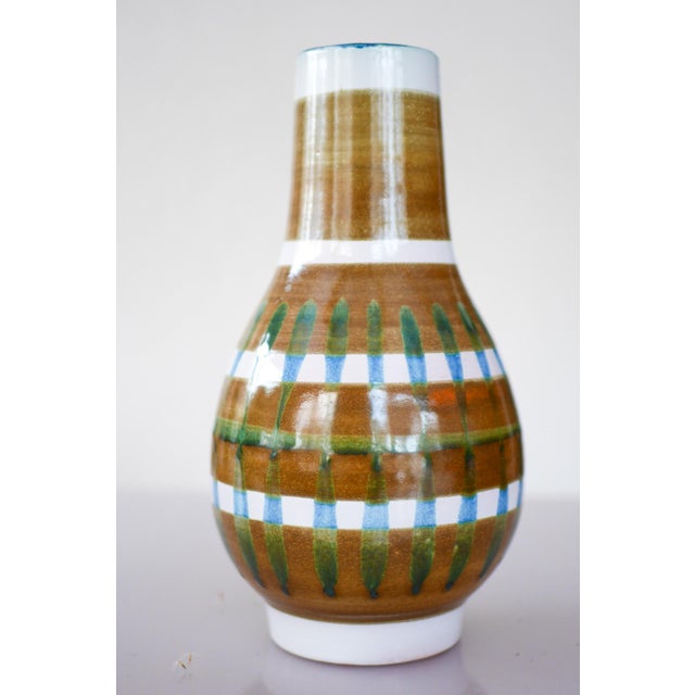 Cream Faenza Vase by Ingrid Atterberg for Upsala Ekeby, Sweden, 1960 For Sale - Image 8 of 13