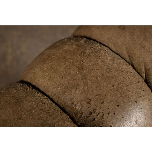 Vintage Tufted Sleepy Hollow Armchair in Beige For Sale - Image 11 of 13