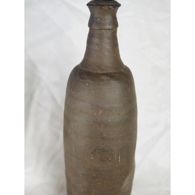 19th Century French Ger Norman Stoneware Bottle in Brown Type 2 For Sale - Image 6 of 12
