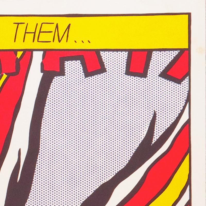 T-shirt Pop Art Roy Lichtenstein "As I Opened Fire" - Edition Limitée, Fait Main, 100% Polyester