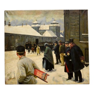 A. McDonald, Figures, 1931, Oil on Canvas For Sale