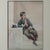 Italian Italian School Flute Player Watercolor, 1899 For Sale - Image 3 of 6