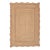 Pink Natural Jute Wave Scallop Rug 4x6 Ft. For Sale