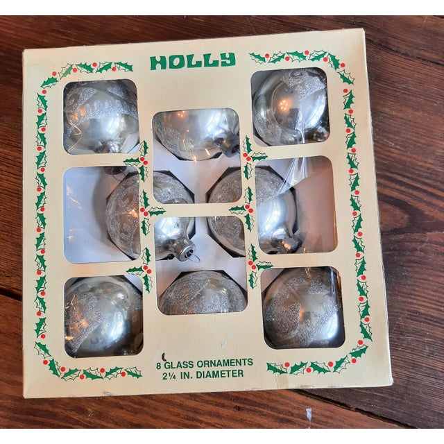 Vintage Christmas Glass Ornaments Two Boxes For Sale - Image 9 of 11