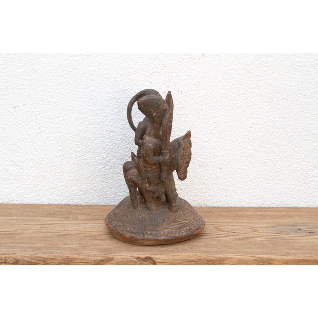 Wood Antique Benin Equestrian Warriors For Sale - Image 7 of 12