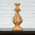 Mid 20th Century Red & Gold Gilt Indian Acanthus Carved Finial Drilled to Be Made into a Lamp For Sale - Image 9 of 11