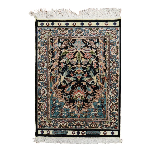 Superfine Turkish Keyseri Signed Silk Rug no. j2069 For Sale
