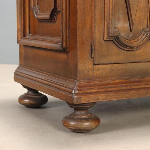 Mid-20th Century Baroque Walnut Sideboard, Italy For Sale - Image 9 of 12