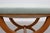 Traditional Empire Style Curule Stool with Striped Upholstery, France, 1950s For Sale - Image 3 of 12
