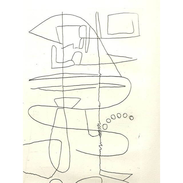 André Lanskoy - Composition - Original Etching 1960 For Sale - Image 4 of 6