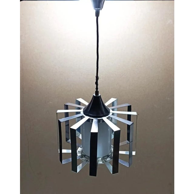 Vintage Cage Hanging Lamp For Sale - Image 6 of 8