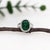 5.6Ct Emerald Ring With Earth Mined Diamond Accents: Solid 14k Gold, 12x9mm, Size 6.75 For Sale - Image 4 of 9