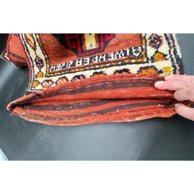 Textile Antique Turkish Wool Half Saddle Bag For Sale - Image 7 of 16