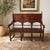 This exquisite leather bench from the late 18th century has been meticulously restored to enhance its sturdiness. The...