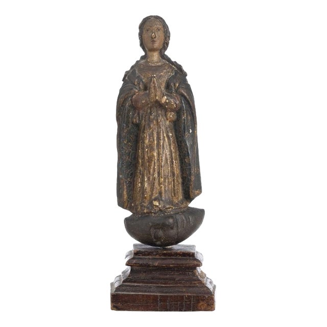17th Century Our Lady of Indo-Portuguese Sculpture For Sale