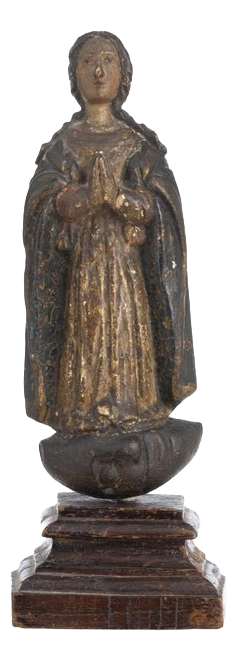 17th Century Our Lady of Indo-Portuguese Sculpture