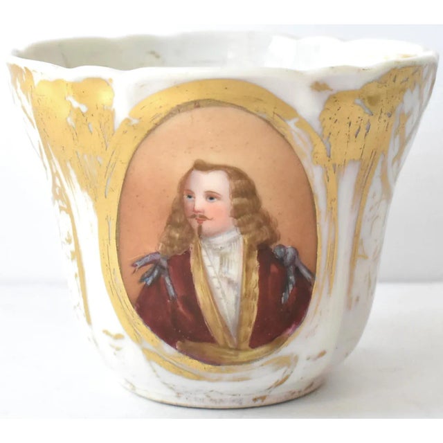 Antique 19th-Century Old Paris Porcelain Portrait Mug For Sale - Image 10 of 10