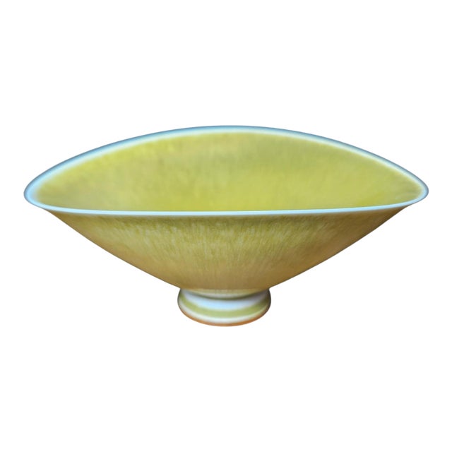 Berndt Friberg Yellow," Hare Fur" Bowel For Sale