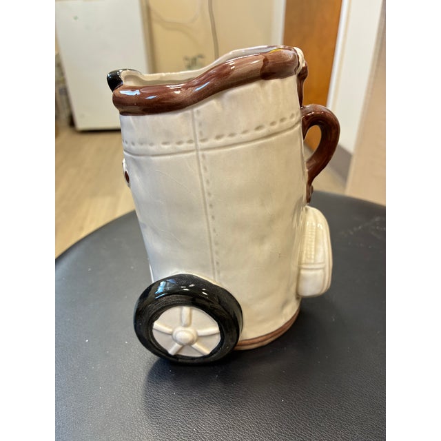 Mid-Century Modern Vintage Japanese Golf Bag Planter/Pencil Holder For Sale - Image 3 of 5